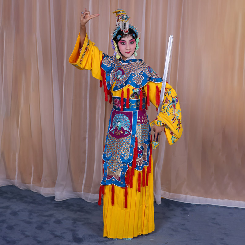 奈曼旗霸王别姬虞姬服 软绉别姬服