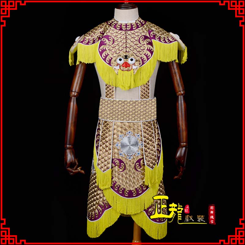 奈曼旗武将士兵云肩鱼鳞侉子